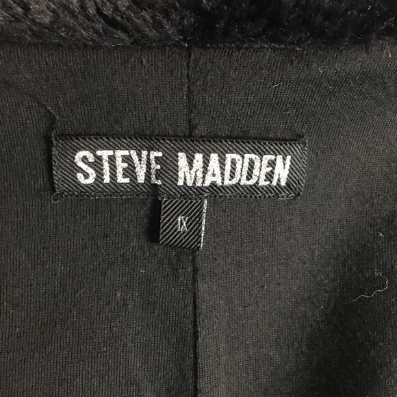 Steve Madden charcoal gray 1X faux fur lined coat - Picture 4 of 8